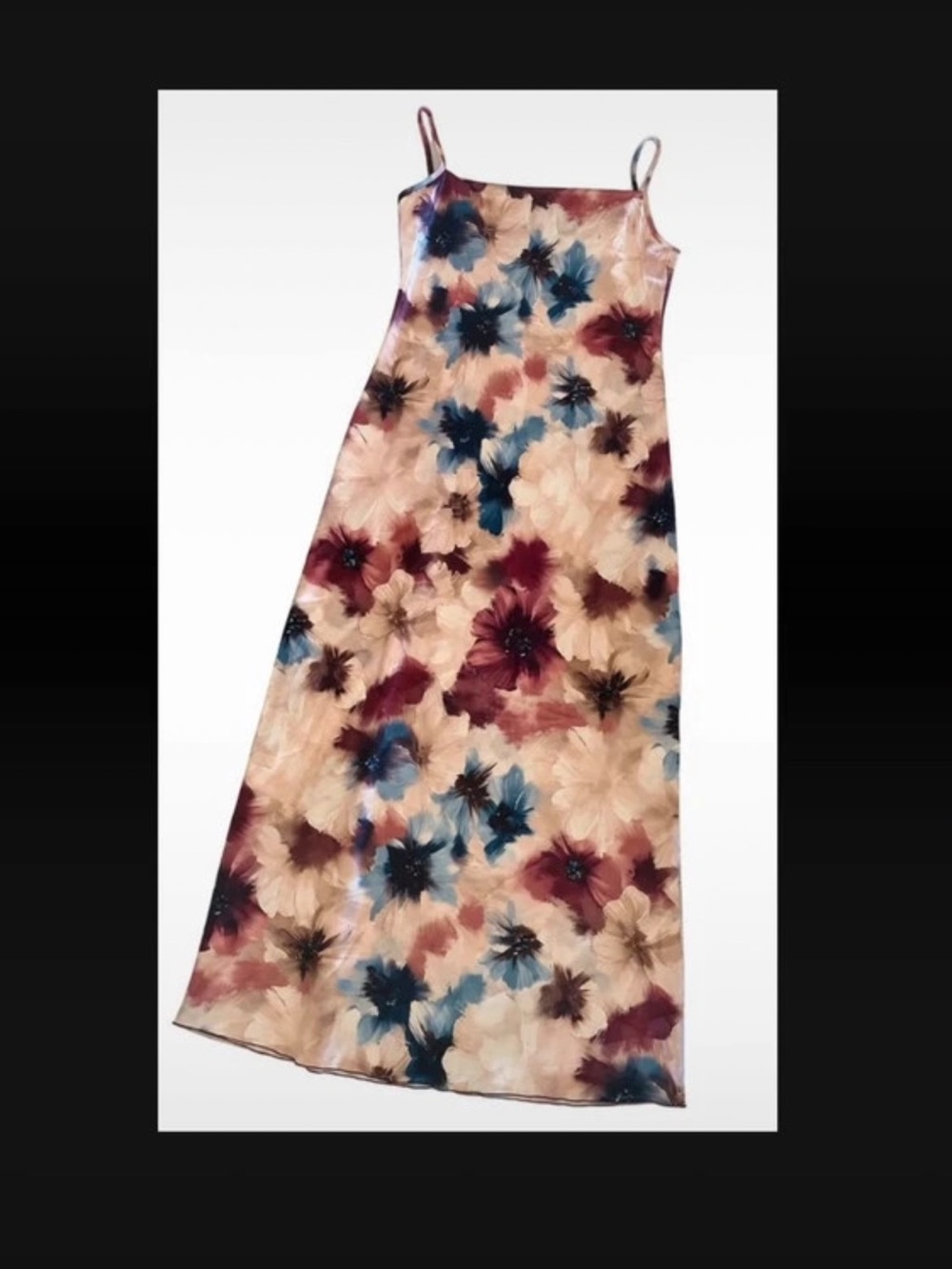 bebe a floral-print satin dress S